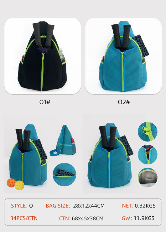 Bolsa Deportiva Tenis Crossbody a Rayas con Bandolera - Image 61