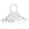 Colorful Acrylic Vest Multi-Layer Pendant Body Dress Chain Silver