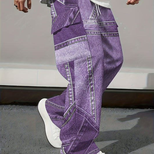 Pantalones de Trabajo Holgados con Cordón Ajustable para Hombre - Image 9