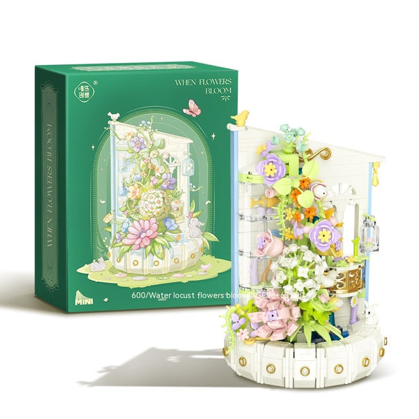 Bloques de Construcción Flor Shuixie para Niños - Juguete Decorativo