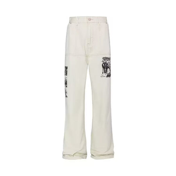 Jeans Hombre Estampado Hip Hop Primavera - Image 6