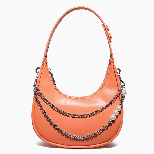 Bolso Bandolera de Cadena Perla con Asa de Hombro - Image 6
