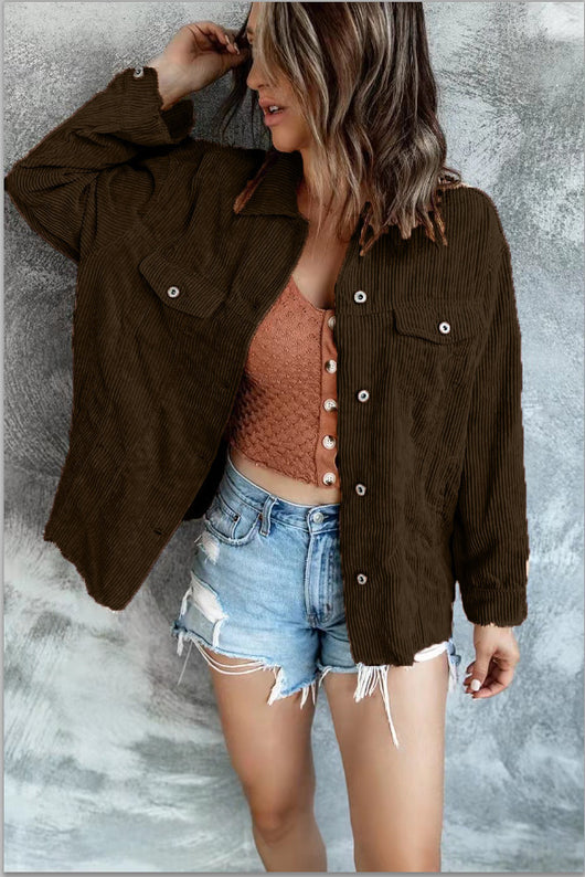 Blusa Casual para Mujer con Cuello Solapa y Detalles en Contraste - Image 5