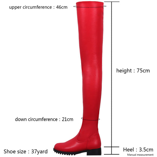 Botas Largas Elásticas de PU para Mujer - Image 6