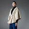 Poncho Capa Hoodie Reversible de Lana Premium Doble Faz