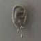 Aretes de Plata Esterlina Estrella Río Nocturno con Gota de Agua Tridimensional