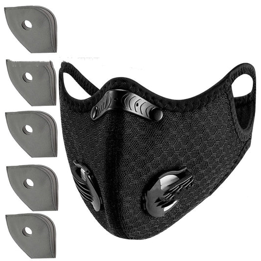 Mascarilla Anticontaminación con Filtro de Carbón Activado Reemplazable - Image 2