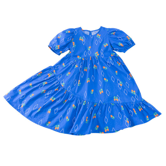 Vestido Infantil de Algodón con Estampado de Cerezas - Image 11