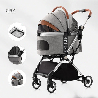 Carrito Plegable para Pasear Perros - Cochecito Teddy de 4 Ruedas Universal - Image 6