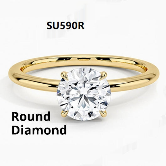 Anillo Chapado en Oro 18K con Diamante de Cultivo para Mujer - Image 2