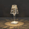 Lámpara de Mesa Recargable con Cristal Diamantado