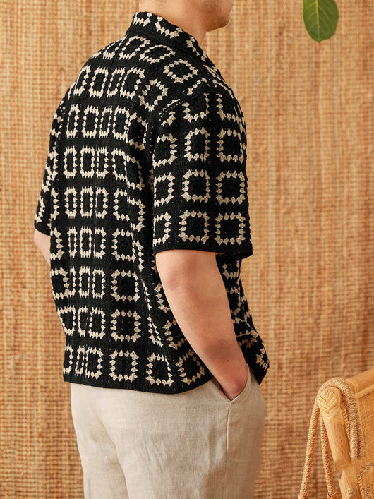 Cardigan Tejido sin Costuras de Manga Corta - Estilo Casual y Cómodo - Image 4