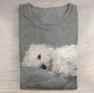 Camiseta Casual para Hombre con Estampado de Perro - Image 5