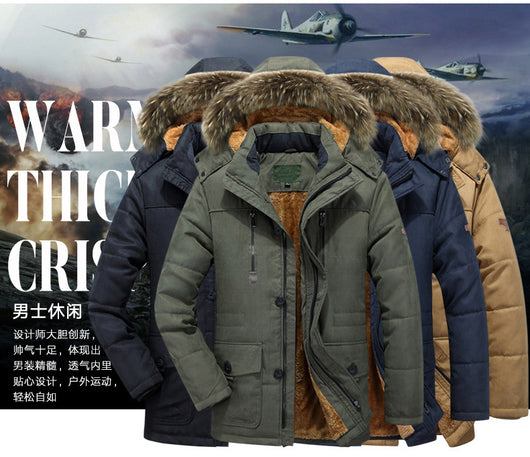 Abrigo Militar Grueso Forrado en Fleece para Hombre - Image 16