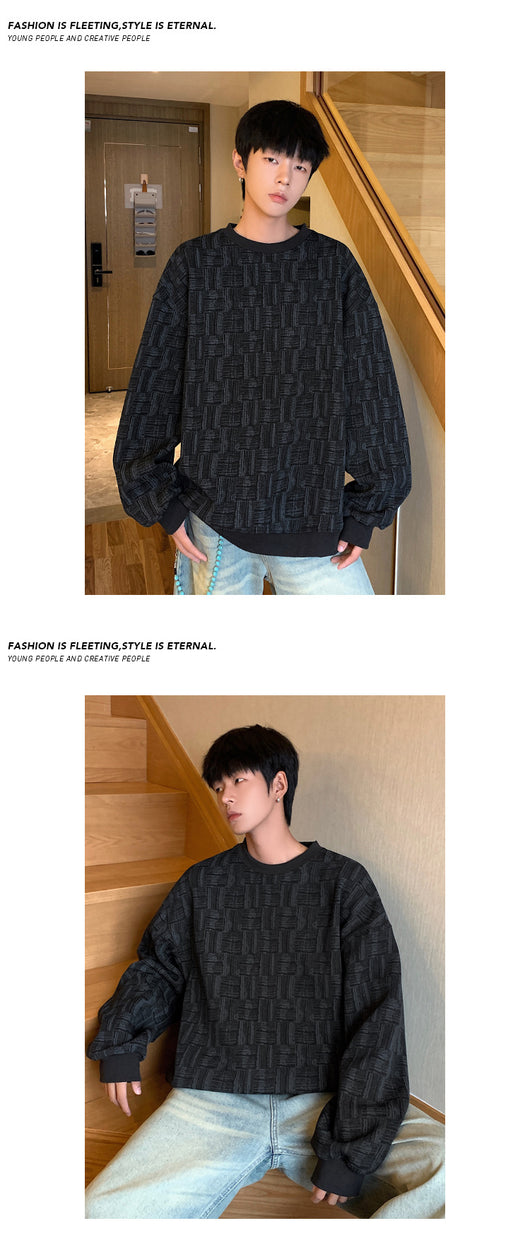 Sudadera Holgada con Cuello Redondo para Hombre - Image 14