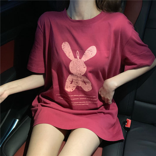 Playera Estampada de Manga Corta para Mujer - Corte Midi Versátil - Image 9