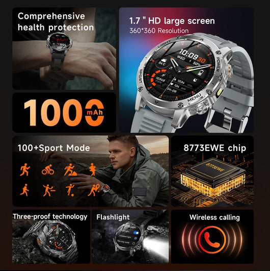 Reloj Inteligente Deportivo Pantalla Full HD Batería Ultra Duradera 1000mA - Image 22