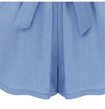 Shorts Holgados de Cintura Elástica en Colores Sólidos - Image 18