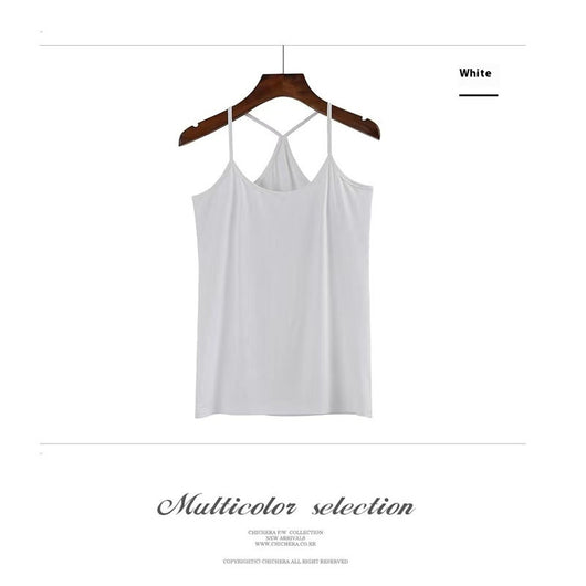 Tirantes Slim Fit Modal Negro y Blanco para Mujer - Image 11