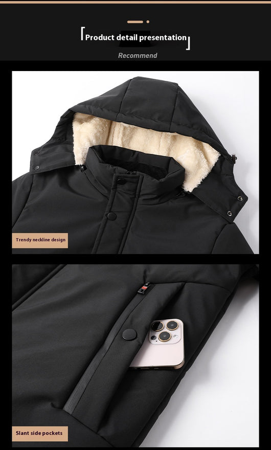 Chaqueta de Invierno para Hombre con Forro Grueso Tipo Borrego - Image 18