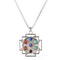 Hidden Plateado Pendant Energy Stone Necklace Yoga Plateado A