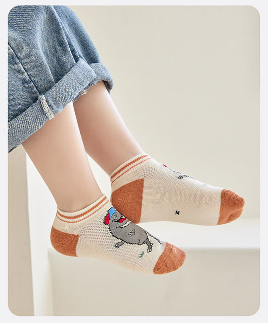 Calcetines de Malla Finos de Dibujos Animados para Niños - Image 12