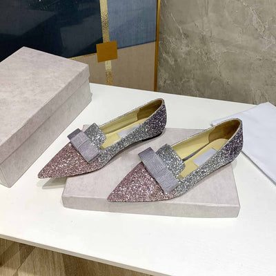Zapatos de Novia Stiletto Plano con Cristales para Mujer - Image 2