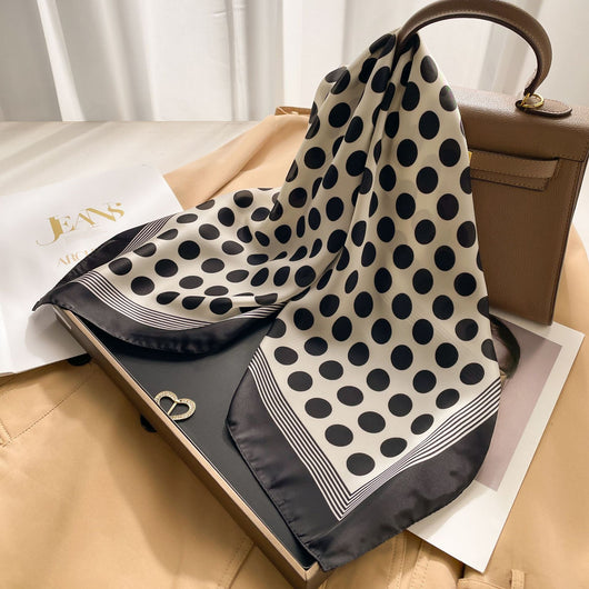 Pañuelo de Seda Estilo Coreano Cuadrado Pequeño para Mujer - Image 28