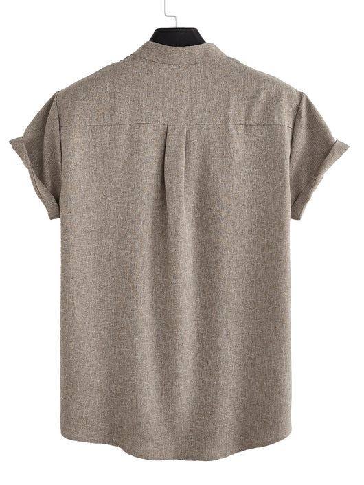 Camisa Casual Hombre Básica con Bolsillo - Image 39