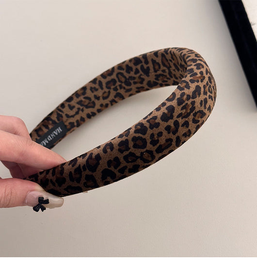 Diadema Vintage Leopardo en Terciopelo - Accesorio Versátil para Cualquier Estilo - Image 15
