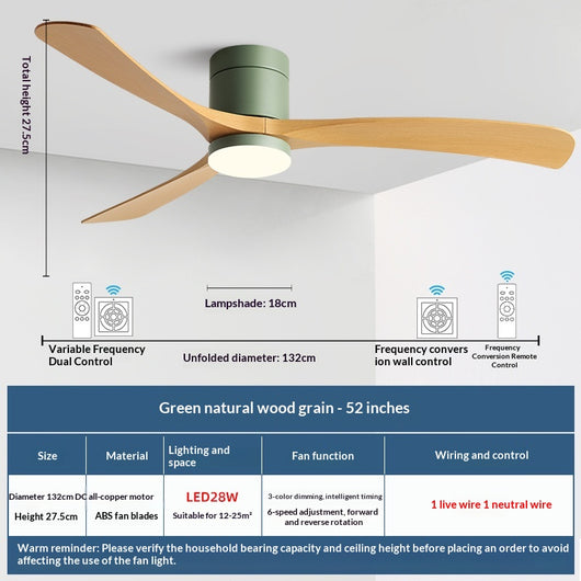 Ventilador de Techo con Luz Integrada Moderno y Minimalista - Image 16