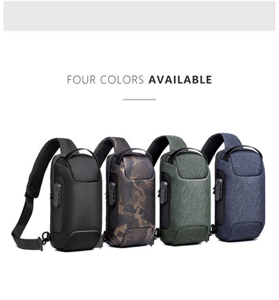 Bolsa Cruzada Antirrobo para Hombre - Mochila Mensajero de Seguridad - Image 13