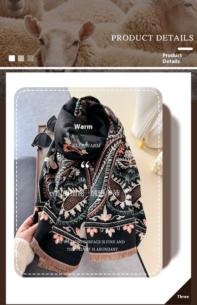 Poncho Reversible Geométrico Versátil - Dos Colores en Uno - Image 18