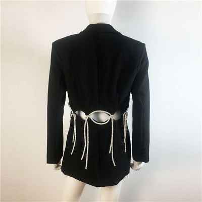 Chaqueta Slim Xiaoxi con Diseño Recortado y Cintura Ajustada - Image 5