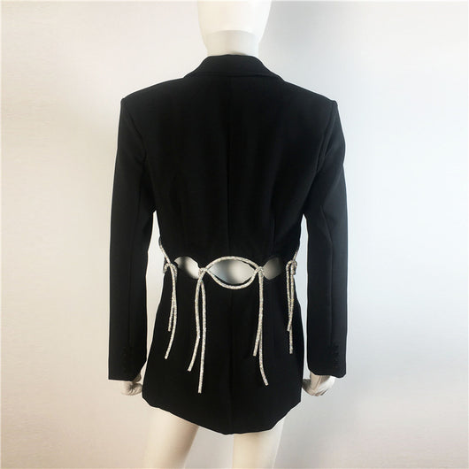 Chaqueta Slim Xiaoxi con Diseño Recortado y Cintura Ajustada - Image 5