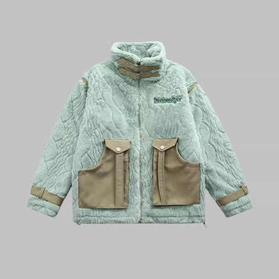 Abrigo Retro de Lana de Cordero y Algodón para Hombre y Mujer - Image 2
