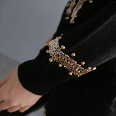 Conjunto Tejido Estilo Occidental con Fénix Bordado para Mujer - Image 2