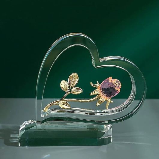 Adornos Decorativos en Forma de Corazón con Rosas para San Valentín