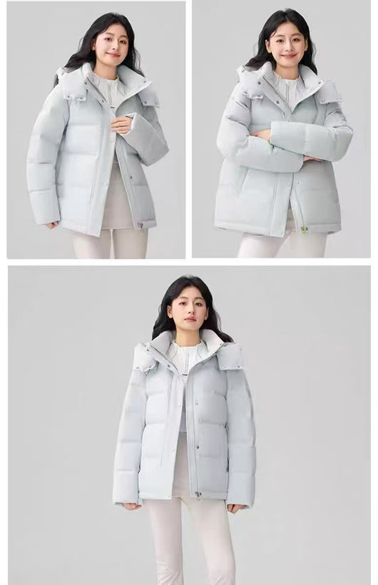 Chaqueta Corta de Algodón con Gorro Desmontable - Image 12