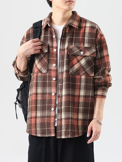 Camisa de Cuadros Manga Larga para Hombre - Image 21