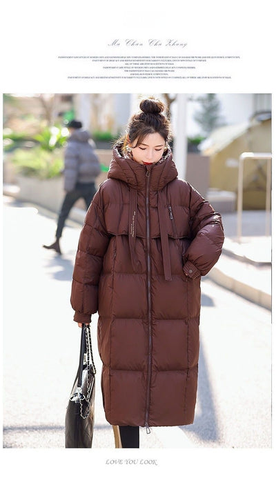 Abrigo Largo Acolchado Impermeable para Mujer - Protección Total en Invierno - Image 9