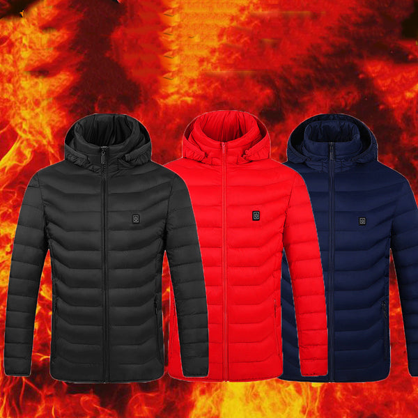 Chaqueta Térmica USB con Algodón Acolchado - Calefacción Inteligente