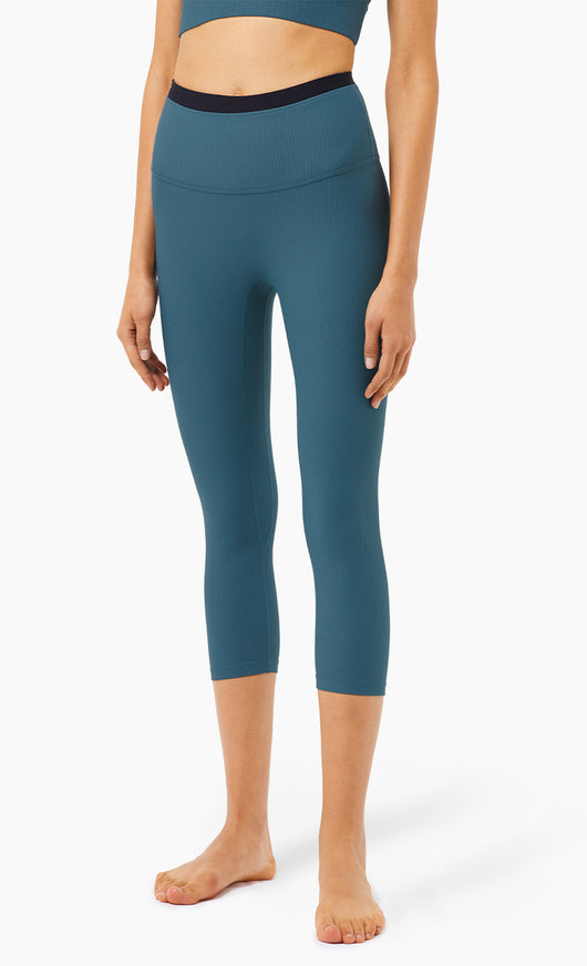 Pantalones Yoga Cintura Alta Ajustados con Detalles en Contraste - Image 3