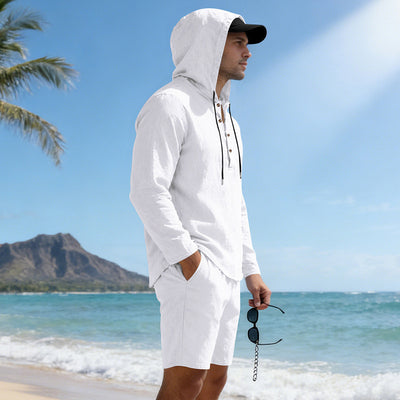 Traje de Lino Hombre Suelto y Transpirable - Image 19