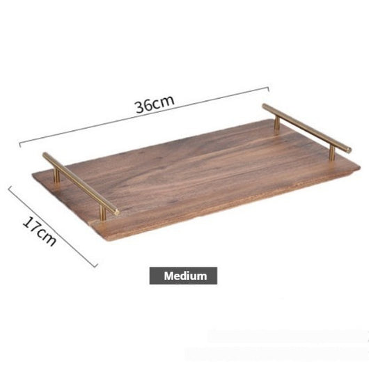 Bandeja Rectangular de Madera con Asa Metálica - Image 5
