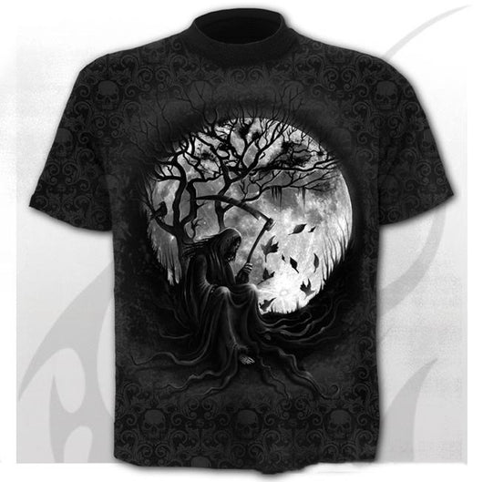 Camiseta Hombre Estampado Calavera Digital Cuello Redondo Manga Corta - Image 17