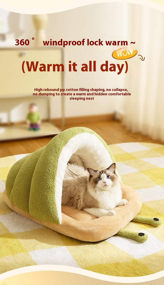 Cama Térmica Semicerrada para Gatos - Nido Acogedor tipo Caracol - Image 10