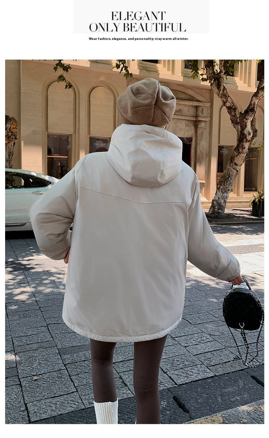 Chaqueta Acolchada Impermeable con Capucha y Doble Cierre para Mujer - Image 16