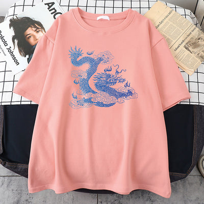 Playera Hombre Dragón Japonés Estampado Minimalista - Image 31