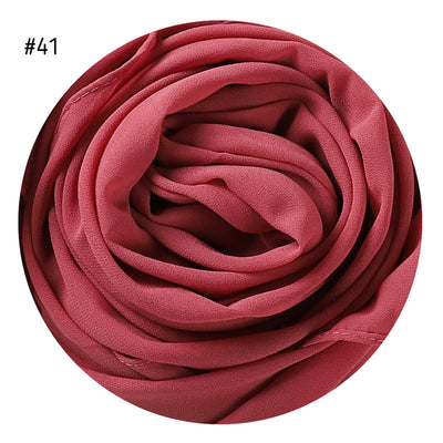 Pañuelo de Gasa de Perla Liso y Versátil para Mujer - Image 6